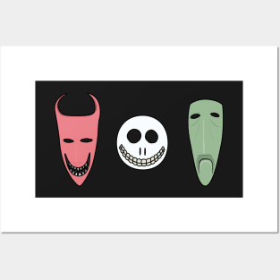 Lock, Shock and Barrel Masks Posters and Art